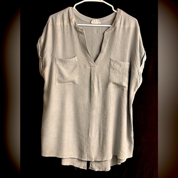 Blu Pepper Tops - Perch by Blu Pepper Light Blue T- Shirt XL